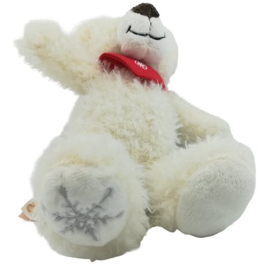 Schmuse-Eisbaer-Schneeflocke Eisbär Teddybär mit Schneeflocke