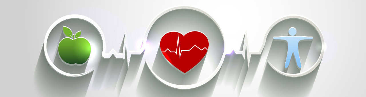 Bild zeigt Symbole für Umwelt, Herzgesundheit und menschliches Wohlbefinden.