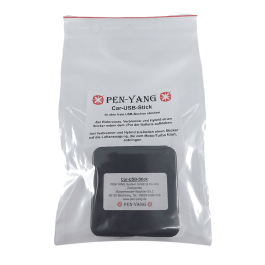 Car-USB-Stick-Verpackung Schwarze Schatulle in Plastikbeutel