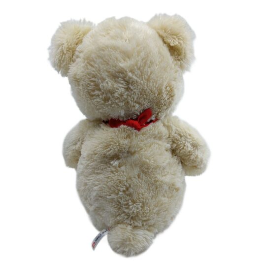 Kuschelbaer-4 Weißer Teddybär von hinten