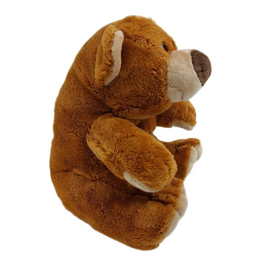 Sitzbaer-Poldi-2 Brauner Plüschbär seitlich rechts