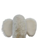 weißes Plüschmammut mit großen Ohren