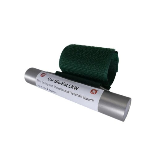 py-car-bio-kat-lkw-3 metallrohr mit grünem klettband