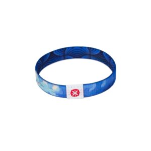 Blaues Textilarmband mit PEN-YANG® Logo